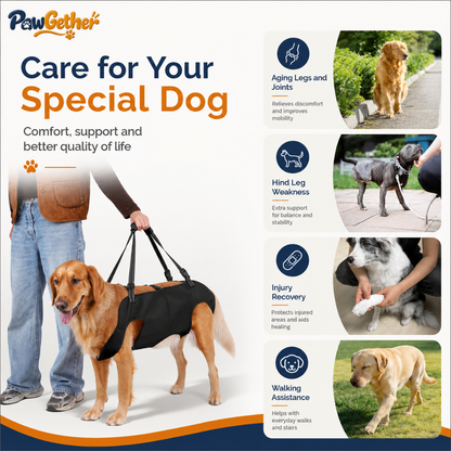 Adjustable Dog Lift Harness – Pawgether